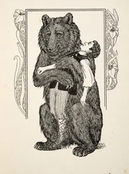 Björnen och barnet, från Hundra anekdoter av djur, pub. 1924