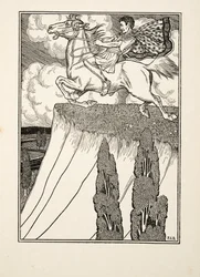Antiochus Revengeds död, från Hundra anekdoter av djur, pub. 1924