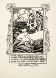 Delfinen, från A Hundred Anecdotes of Animals, pub. 1924