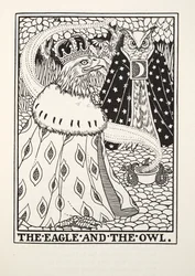Örnen och ugglan, från Fontaine Fables, pub. 1905