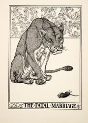 Det ödesdigra äktenskapet, från Aesops hundra fabler, pub.1903