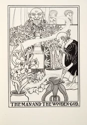 Mannen och träguden, från Fontaine Fables, pub. 1905