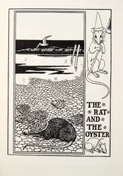 The Rat and the Oyster, från Fontaine Fables, pub. 1905