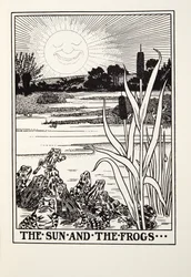 Solen och grodorna, från Fontaine Fables, pub. 1905