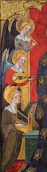 Madonna with Angels Playing Music Detail, ca 1380
