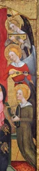 Madonna with Angels Playing Music Detail, ca 1380