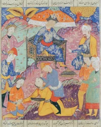 Halshuggning av Syjawiusz, illustration från 