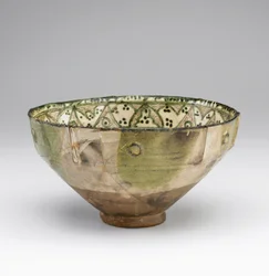 Skål, Amol, Mazandaran, Iran, 1000-1100-talet (glaserad lera)