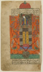 Iskandar i den förtrollade trädgården, c.1560