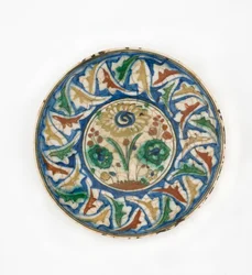 Plåt, Iran, Safavidperiod, sent 1500-tidigt 1600-tal (keramik)