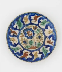 Plåt, möjligen Tabriz, Iran, Safavidperiod, sent 1500-tidigt 1600-tal (keramik)