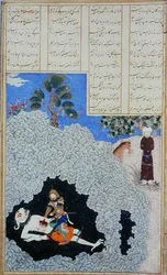 Rustam extraherar den vita demonens lever, illustration från 