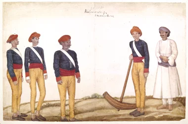 Tent Orderlies, ca 1820-30 (akvarell på papper)