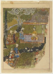 Timur ger en audiens med anledning av sin trontillträde i Balkh, 1436
