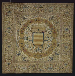 Stor hängning med krona och skylt, c.1700