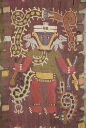 Mytologisk figur i ylle, Paracas-stammen (textil)