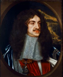Porträtt av James II (olja på duk)