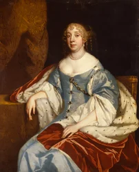 Porträtt av Anne Lady Rivers (olja på duk)