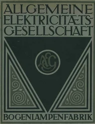 Titelsida till en AEG-produktbroschyr