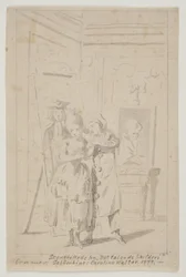 Pierrot och Colombine i "The Talking Painting"