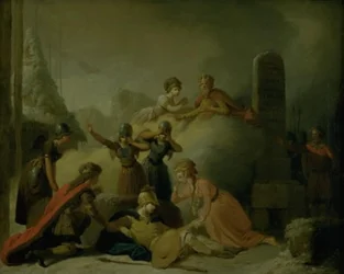 Slutscenen av Johannes Ewalds "Balders död"