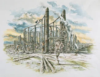 Durrington Walls, Wiltshire, c2500 f.Kr. början av 2000-talet