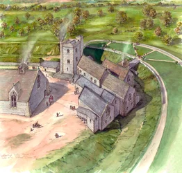 Ludgershall Castle, sent 1300-tal, c1990-2010