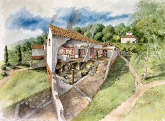 Lullingstone romersk villa, c4th century, c1990-2010