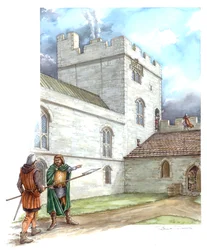 Portchester Castle, mitten av 1300-talet, c1990-2010
