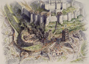 Belägringen av Dover Castle, Kent, 1216 c1995-c2006.