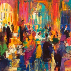 Age of Elegance, The Waldorf, 2021 (olja på duk)