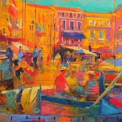 Hej Saint-Tropez, 2022 (olja på duk)