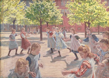 Lekande barn, Enghave Square