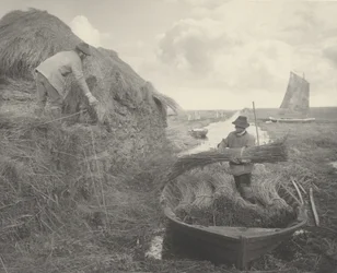 Ricking the Reed, 1886. Skapare: Dr Peter Henry Emerson, Thomas Frederick Goodall.