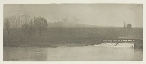 En regnig dag vid Flanders Weir