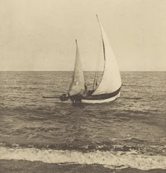 En Suffolk Shrimper som "går av"