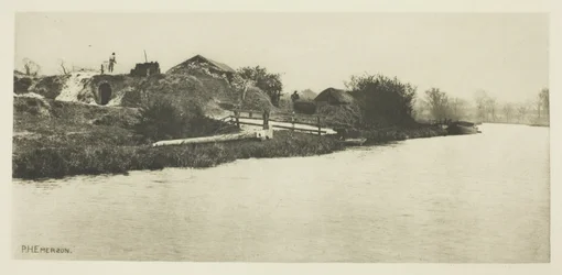 Brickfield vid floden Bure (Norfolk)