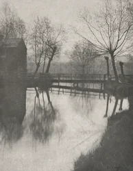 Gångbro nära Chingford, från The Compleat Angler, 1888.