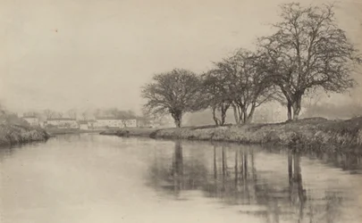Byn vid floden,1890-1891, tryckt 1893 (foto)