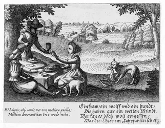 En picknick, ca 1650
