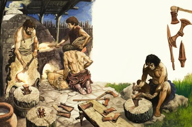 Bronsåldern, illustration från "Treasure