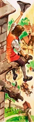 When They Were Young: Clive of India (gouache på papper)