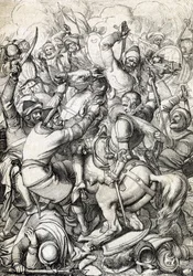 Kung Sebastian I av Portugal (1554-1578) tillfångatagen i slaget vid Alcácer-Quibir (Ksar el-Kebir eller Slaget vid de tre kungarna) den 4/08/1578 i Marocko