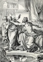 Den gepidiska prinsessan Rosamund (död 572) och hennes älskare, mördaren av hennes make kung Alboin, förgiftade sig med samma giftbägare, 572