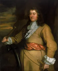 Porträtt av George Monck (1608-1670), förste hertig av Albemarle. Olja på duk
