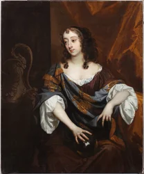 Porträtt av Lady Elizabeth Percy, hustru till Arthur Capel