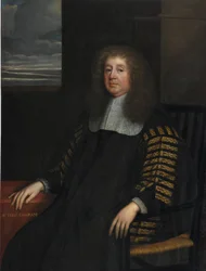 Sir Thomas Ingram, kansler i hertigdömet Lancaster (olja på duk)