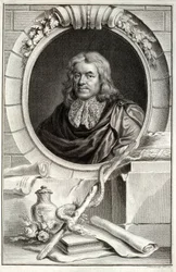 Thomas Sydenham, na vaneina e Jacobus Houbraken (1698-1780) lomia i Amsterdam, 1746 swed