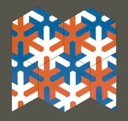 Hexagonal mall, 2007 (akryl på papper)
