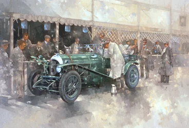 Bentley Old No.7 (olja på duk)